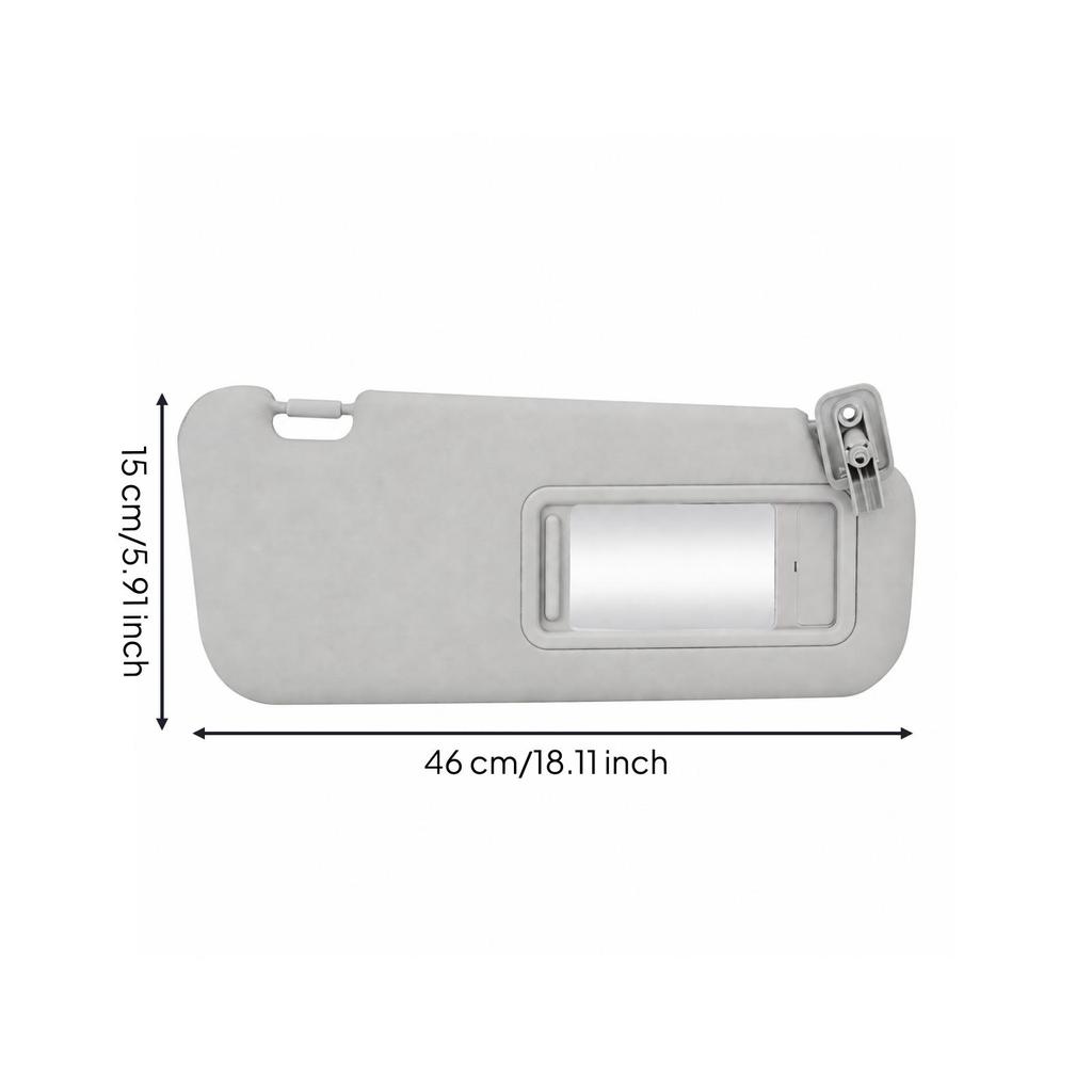 Glare-Blocking Car Accessory Light Gray Vehicle 3 Replacement Sun Visor Slim