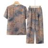 Elderly Women's Round-Neck Short-Sleeve Two-Piece Summer Set