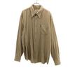 90s Made In Italy Old Long Sleeve Flannel Shirt L Beige Men's Used