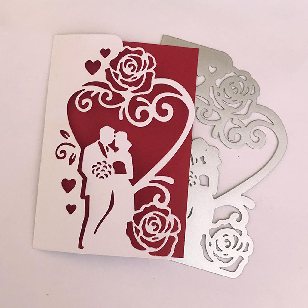 Wedding Invitation Metal Cutting Dies Stencils for DIY Scrapbooking Decorative Embossing Paper Card Photo Album Template
