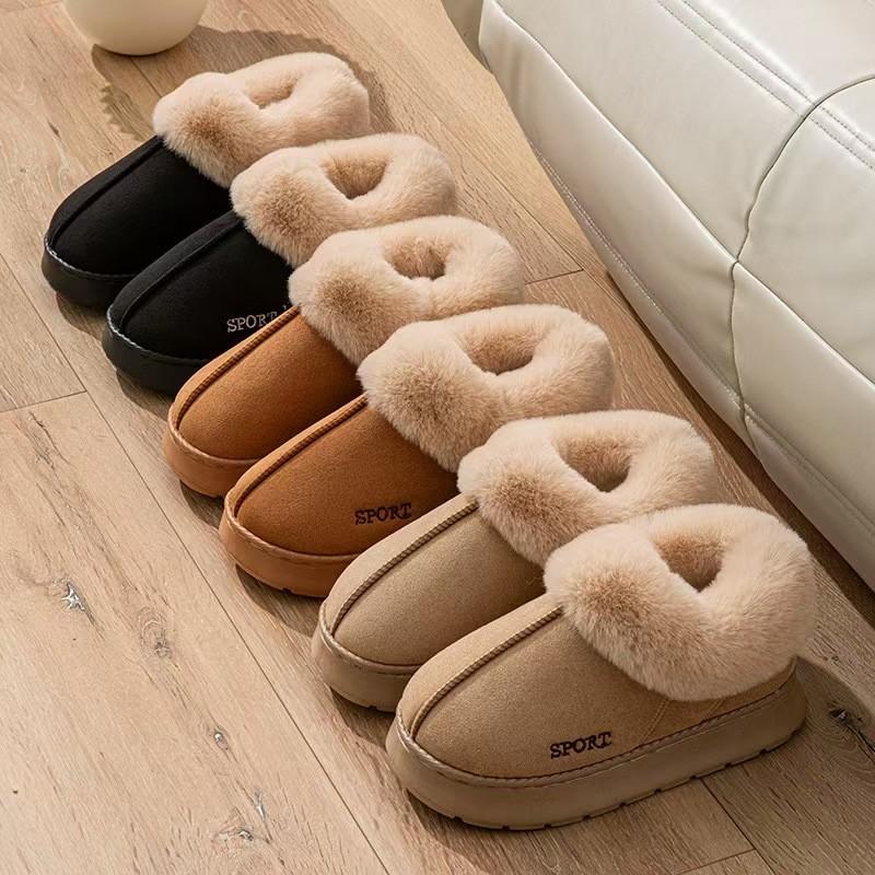 Fashion Women Comfortable Non-Slip Indoor Boots 2025 New Fashion Boots Fluffy Thick-Soled Shoes Women Comfortable and Warm Cotton Shoes