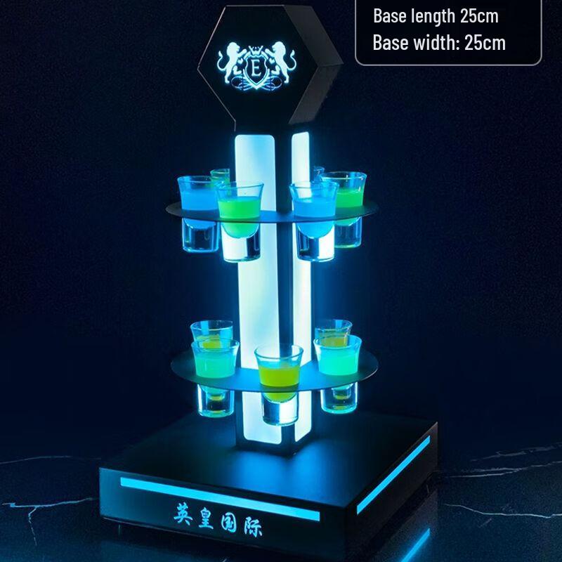 Yilimeng Creative Light-Up Bar Glass Holder Set