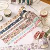 Set di Washi Tape Floreali - 15 Rotoli Fiori Arti Nastri Adesivi Fiori del Giardino Adesivi Decorativi Set di Masking Tape per Artigianato