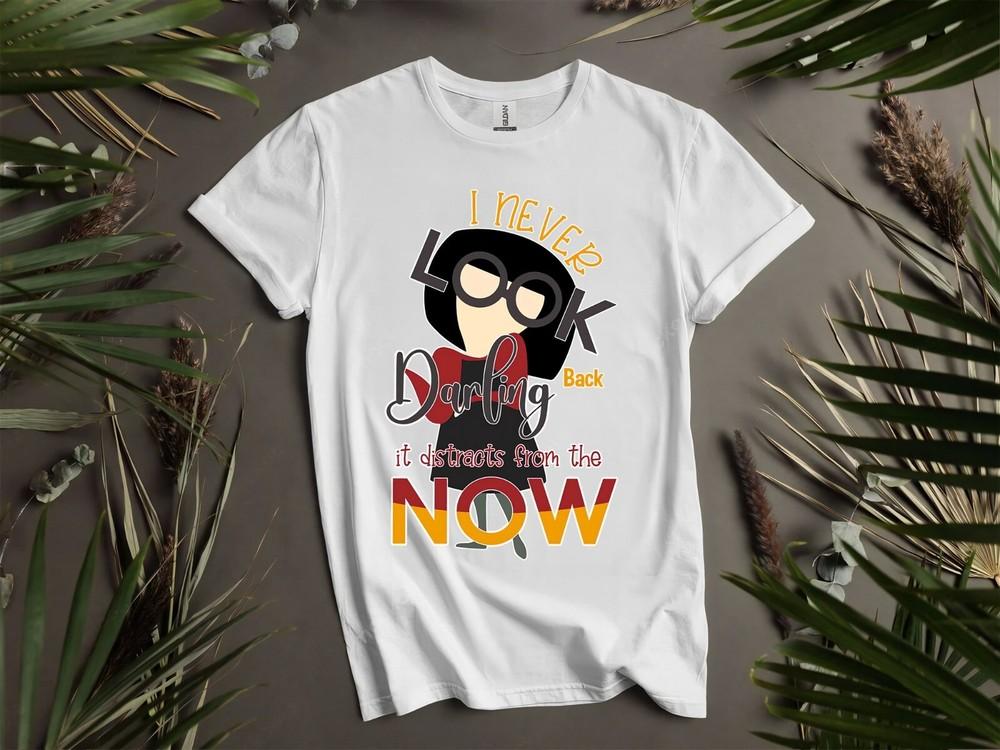 

Забавная футболка с капюшоном Edna Mode Never Look Back Darling для мужчин и женщин, унисекс AD874 XL