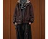 Unisex Autumn Retro Waterproof Stand-Up Collar Sporty Jacket, Solid Color, Loose Fit.