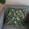 2D Green Birds Pattern Decorative Pillow Cover Pattern Cushion Cover Suitable For Sofa Bedroom Car Pillow Cover