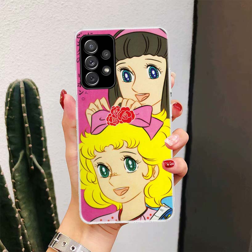 Anime Candy For Samsung Galaxy A15 A14 A13 A12 A55 A54 A53 A52 Phone Case A32 A35 A34 A33 A25 A24 A23 A22 A04S A03S A02S