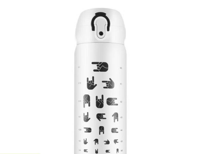 HAERS Cartoon Insulated Stainless Steel Water Bottle with Bullet Lid