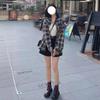 2024 Korean Retro Plaid Long Sleeve Loose Women's Cardigan Blouse: Spring/Autumn Sweet Lazy Style
