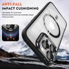 Luxury Magnetic Shockproof Phone Case For iPhone 16 15 14 13 12 11 Pro Max For Magsafe Funda Stand Glass Lens Protector Cover