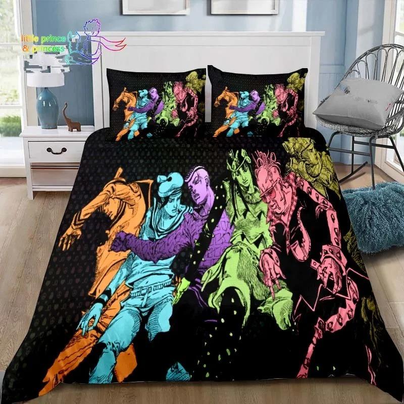 Jojolion Abenteuer Bequeme Bettdecke Bettbezug Kissenbezug Bettwäsche-Set Kinderzimmer Dekoration Heimtextilien