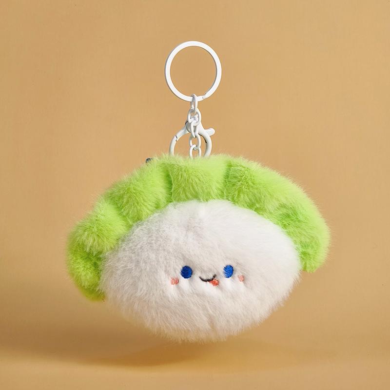 

Cute burger fries plush pendant sushi croissant creative food doll ornament bag keychain ~0.05kg