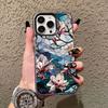 Laser Phone Case For IPhone 15 16 14 Pro Max Cases 11 12 13 17 Pro 17 16 E 14 Plus Luxury Lotus Flowers Floral Shockproof Covers
