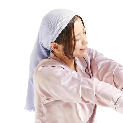 [Set of 2] HAHONICO Happylife Silk Moon Night Cap (Purple)