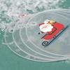 10pcs DIY 5cm Christmas Ornaments Round Clear Holiday Bauble Pendants Acrylic with Hole DIY Craft Decorations Home Party