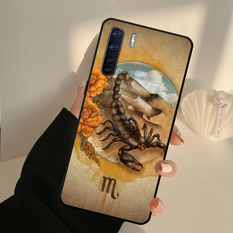 Scorpion Case For OPPO A17 A57 A77 A16 A76 A96 A52 A72 A15 A5 A9 A31 A53 S A54 A74 A94 A93 A78 Cover