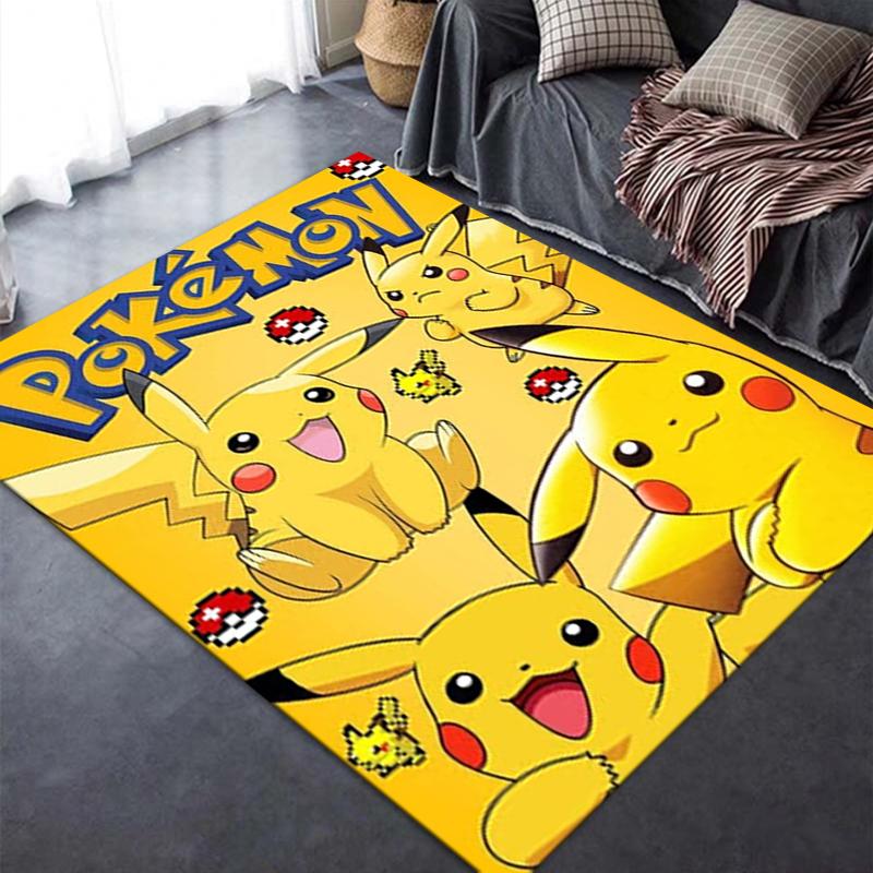 2025 New Pokemon Carpet Rug for Living Room Bedroom Home Sofa Decoration,Kids Play Non-slip Floor Mat76