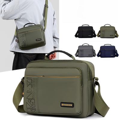 Wasserdichte Messenger Bag für Herren mit großem Fassungsvermögen – Strapazierfähige Nylon-Umhängetasche mit mehreren Fächern für Reisen & Arbeit