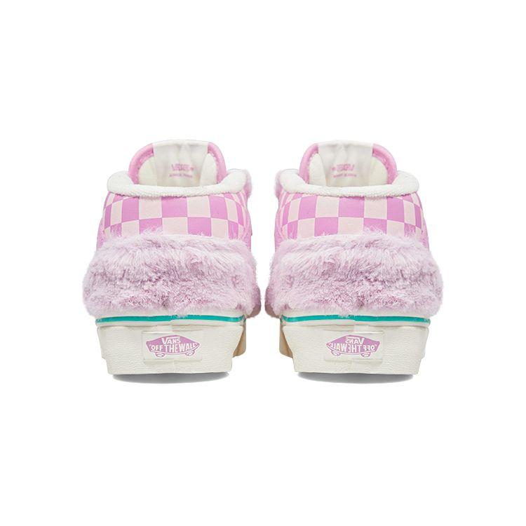 Vans Miro&Wujo X  Half Cab Year Of The Rabbit Limited Plush Checkerboard Warm Low-Top Skate Shoes Unisex Sneakers Pink VN000UC8BO9(S-BOX)