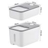 Airtight Rice Storage Container, 5kg/10kg Capacity, Drawer Type, with Casters, Vacuum Storage, Moisture-Proof, Insect Repellent, Includes Measuring Cu