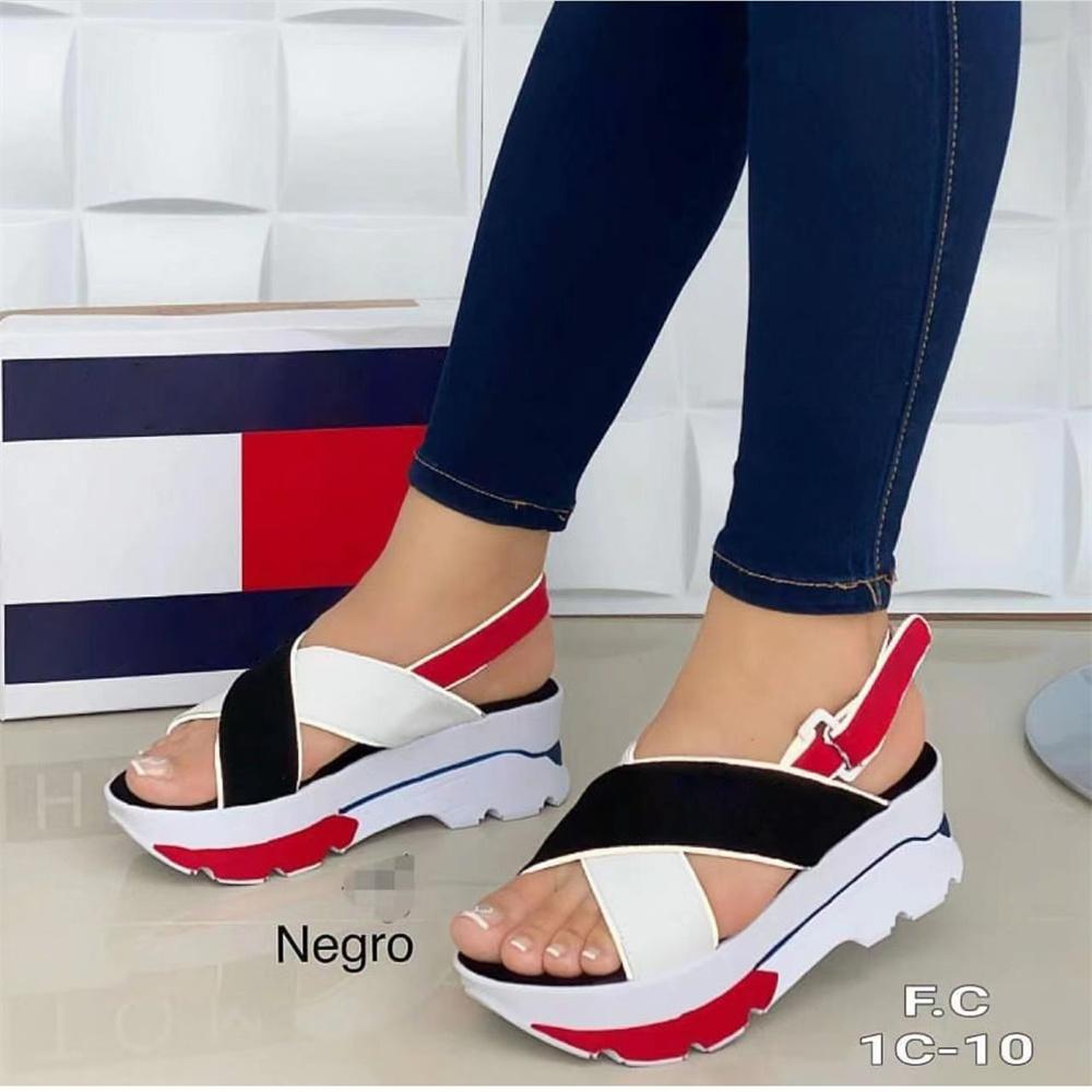 Buy 2022 Summer Wedges Women's Sandals Non-slip Buckle Strap Female Summer  Beach Sandal Thick Platform Peep Toe Lady Outdoor Shoes at affordable  prices — free shipping, real reviews with photos — Joom