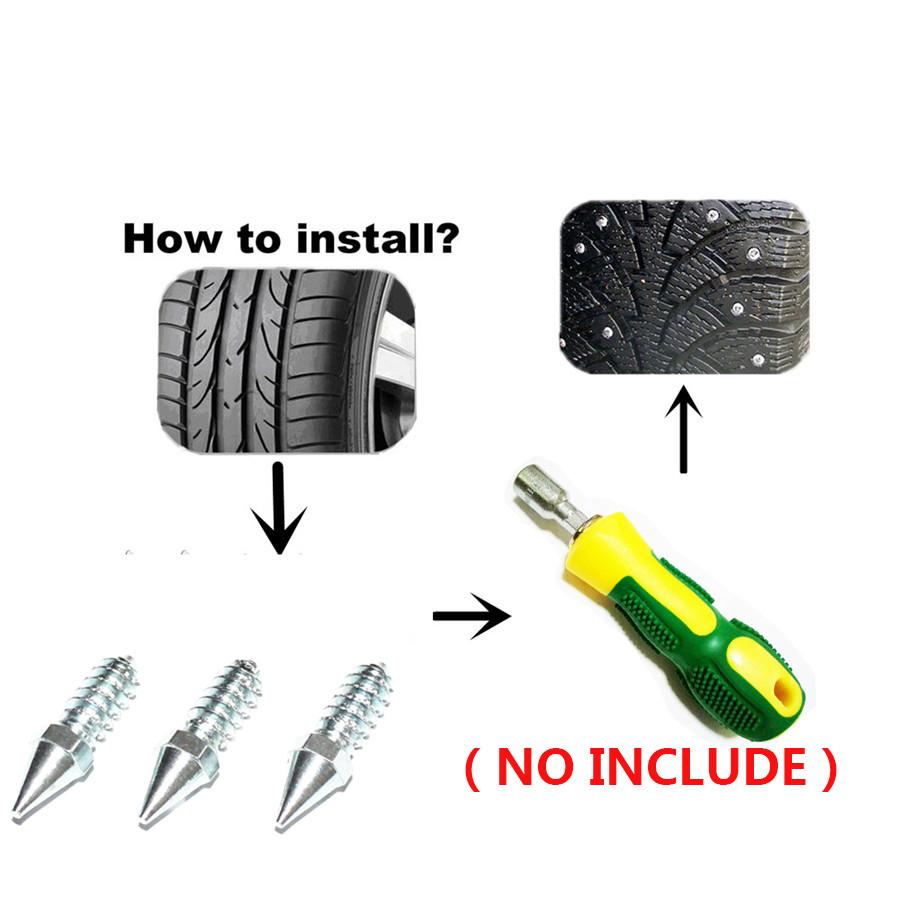 NEW 50Pcs Winter Car Vehicle Anti Slip Screw Stud Wheel Tire Snow Nail Spike Ant