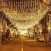 LED Curtain Icicle String Lights