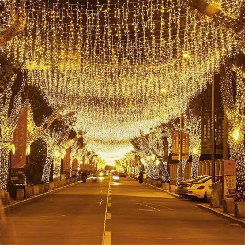 LED Curtain Icicle String Lights