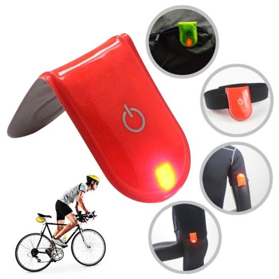 Outdoor Sports Night Running Jogging LED Alarm Warning Clip Magnet Light Lamp