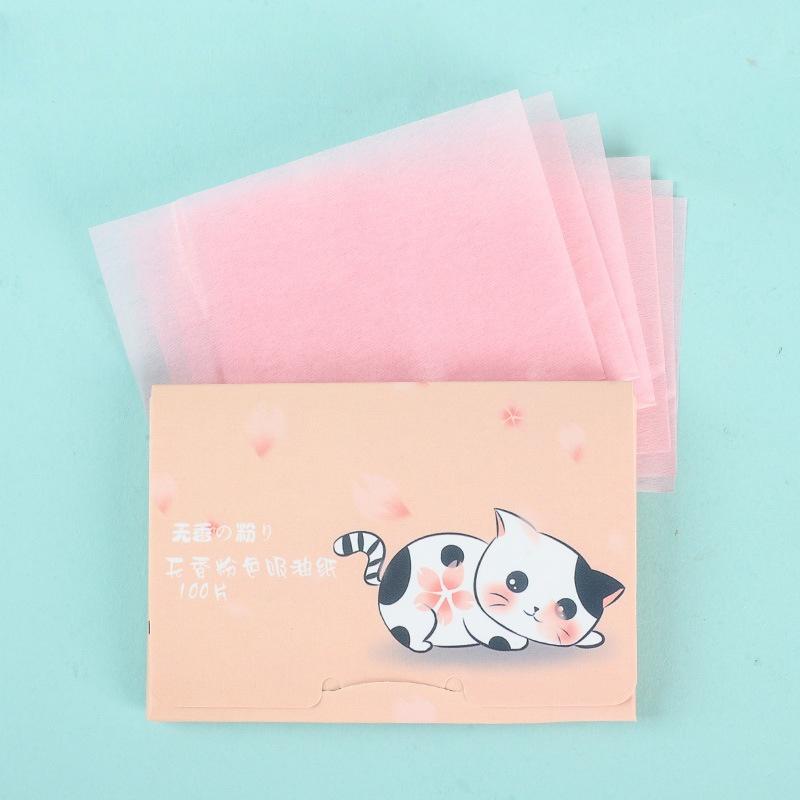 100Pcs/box New Face Oil Blotting Paper Protable Matting Face Wipes Facial Cleanser Oil Control Oil-absorbing Face Cleaning Tools