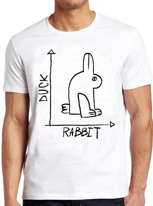 Duck Rabbit Funny Best Cool Gift Ever for Him Trending Design Tee T Shirt M931 XS