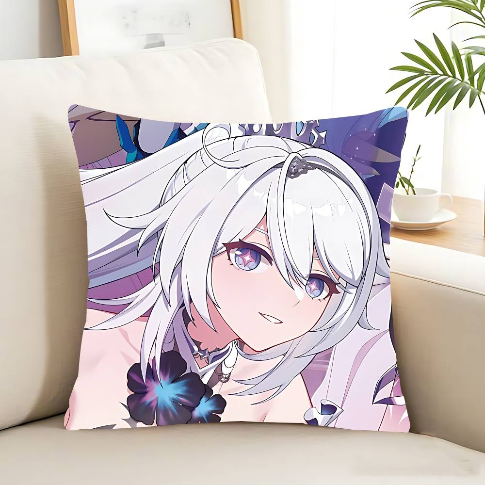 Honkai-i Impact K-kiana Pillow Case Removable Washable Cushion Cover – All-Season Soft Linen