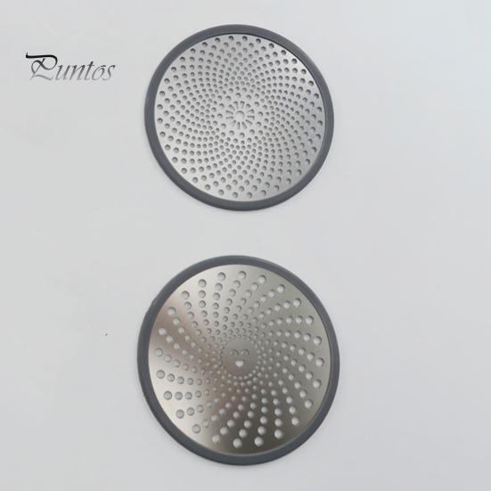 Stainless Steel Floor Drain Filter Hair Catcher with Silicone Ring Rust-Resistant Bathroom Sink Strainer Shower Drain Hair Trap Stopper