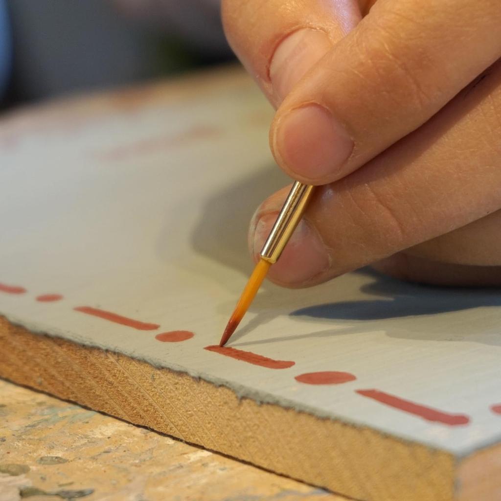 Handy Crown LINER Fine Brush 2 Set for Watercolor Thin Sheet Metal Painting [Boxed] No. 10-Piece Painting, Hobby, Lines, Lacquer, Urethane, Solvent,