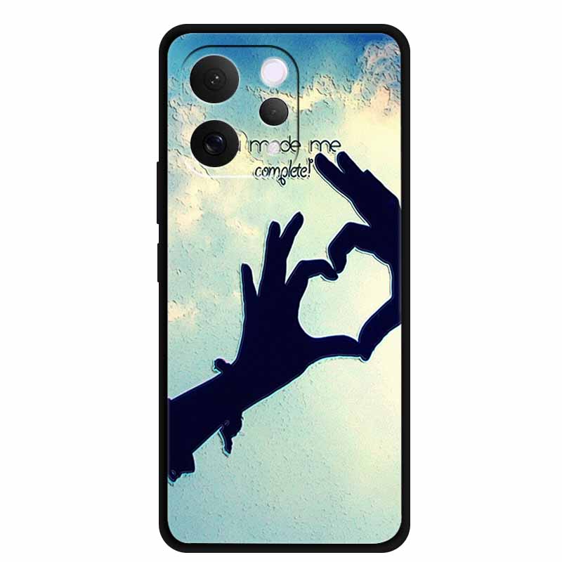 For Vivo S50 5G Case 3D Emboss Flower Black Silicone Soft Back Cover Case For Vivo S50 2025 Phone Case 6.59" Coque V2528A Fundas