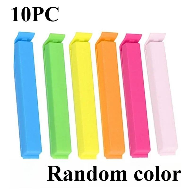 10Pcs Colorful Bag Sealing Clips Keep Food Fresh Seal Snacks And Cereal Bags Convenient For Kitchen Use 3340₽