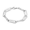 Paperclip Chain Bracelet for Men,Stainless Steel Hip Hop Casual Stylish Bracelets,Casual Stylish Rectangle Links Wristband