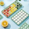 Ice Cube Tray with Lid Round Ice Ball Maker 24/36-Cavity Ice Mold