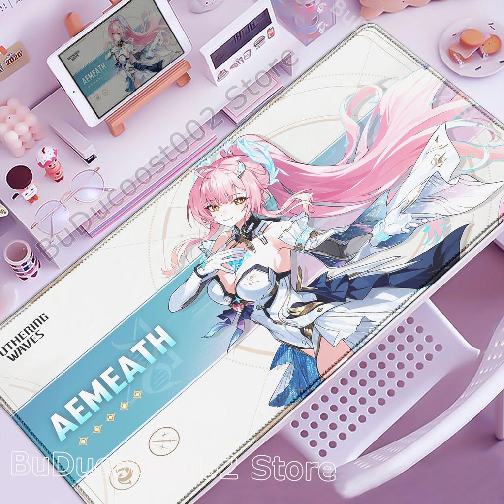 New Wuthering Waves Aemeath Changli Mouse Pad Laptop Anime Gaming Keyboard Rug Large Extended Desk Mat PC Gamer Cabinet Mousepad