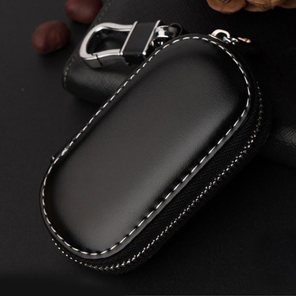 Key Case Multi-function Leather Key Case Car Key Bag For Faraday Cage Keyless Entry Key Fob Pouch, Car RFID Key Security Famous
