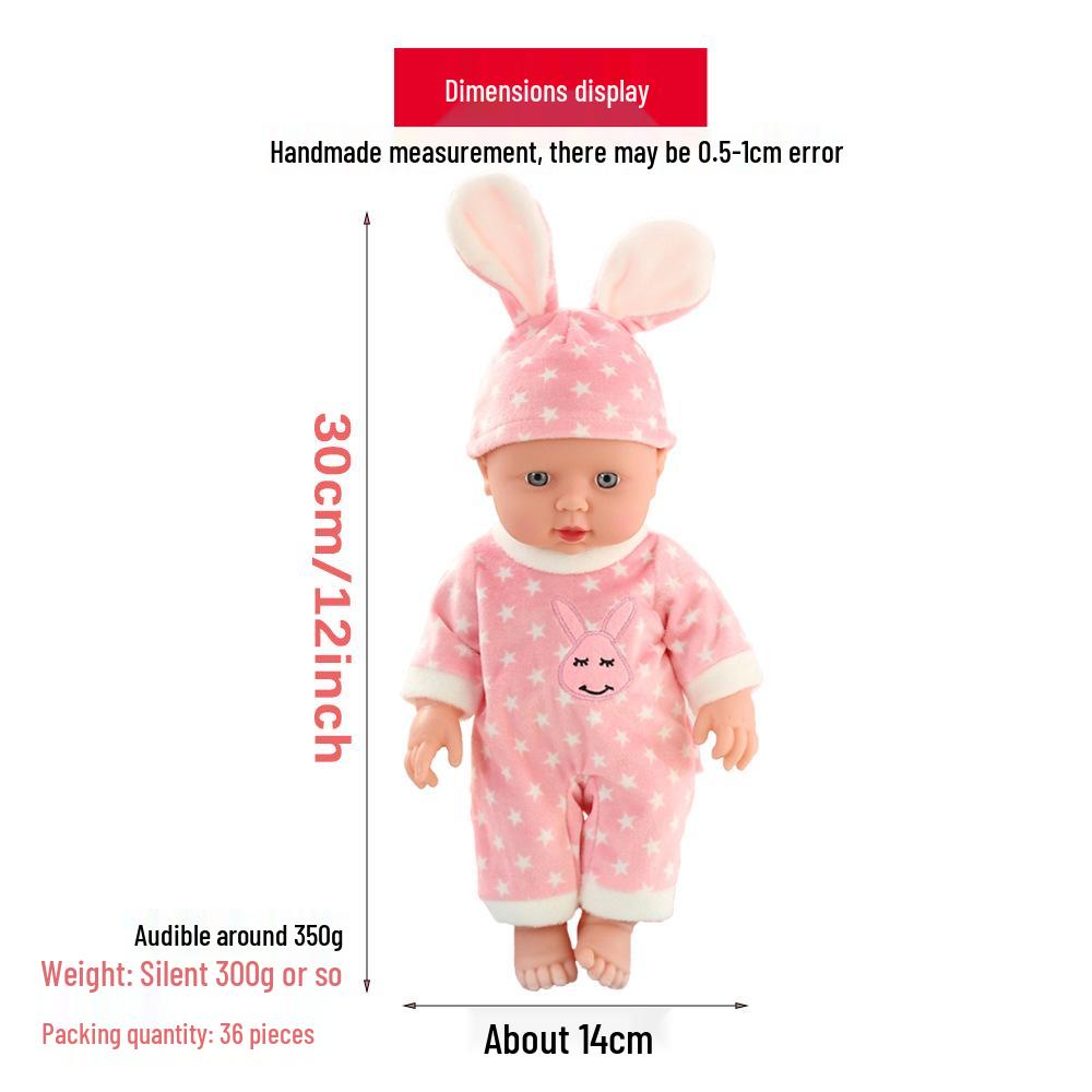 30CM Soft Vinyl Baby Doll - Play House Toy for Children