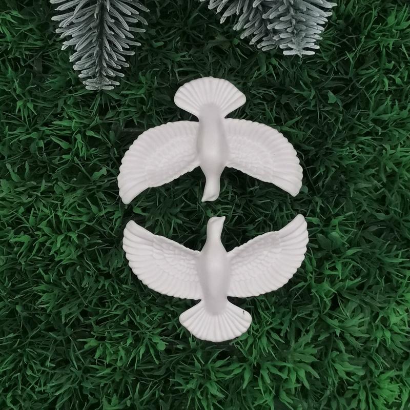 1-4pcs Peace Doves Resin Christmas Decorations Creative Home Festival Sculpture Outdoor Courtyard Friendship Dove Decoration
