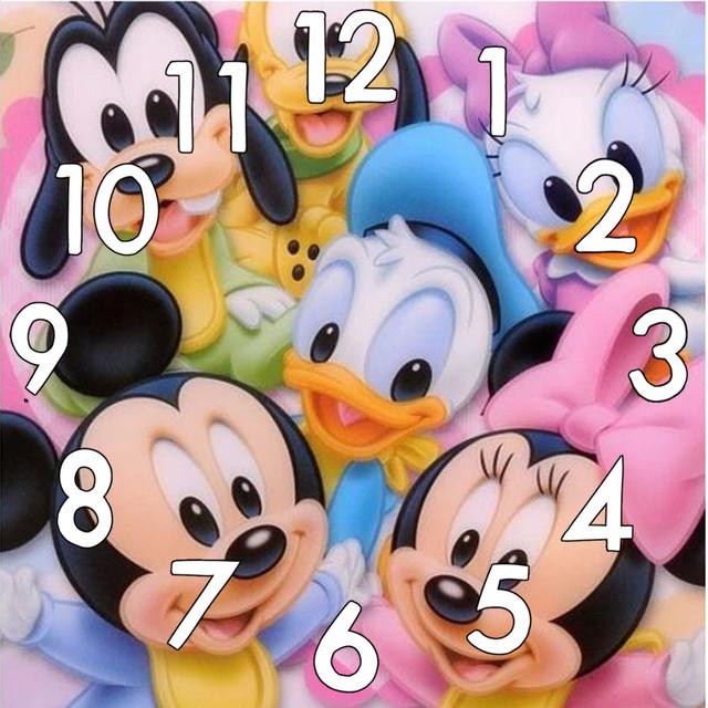 Clock AB Diamond Painting Kit 5D DIY Diamond Embroidery Handmade Art Children's Gift Crafts Home Decoration