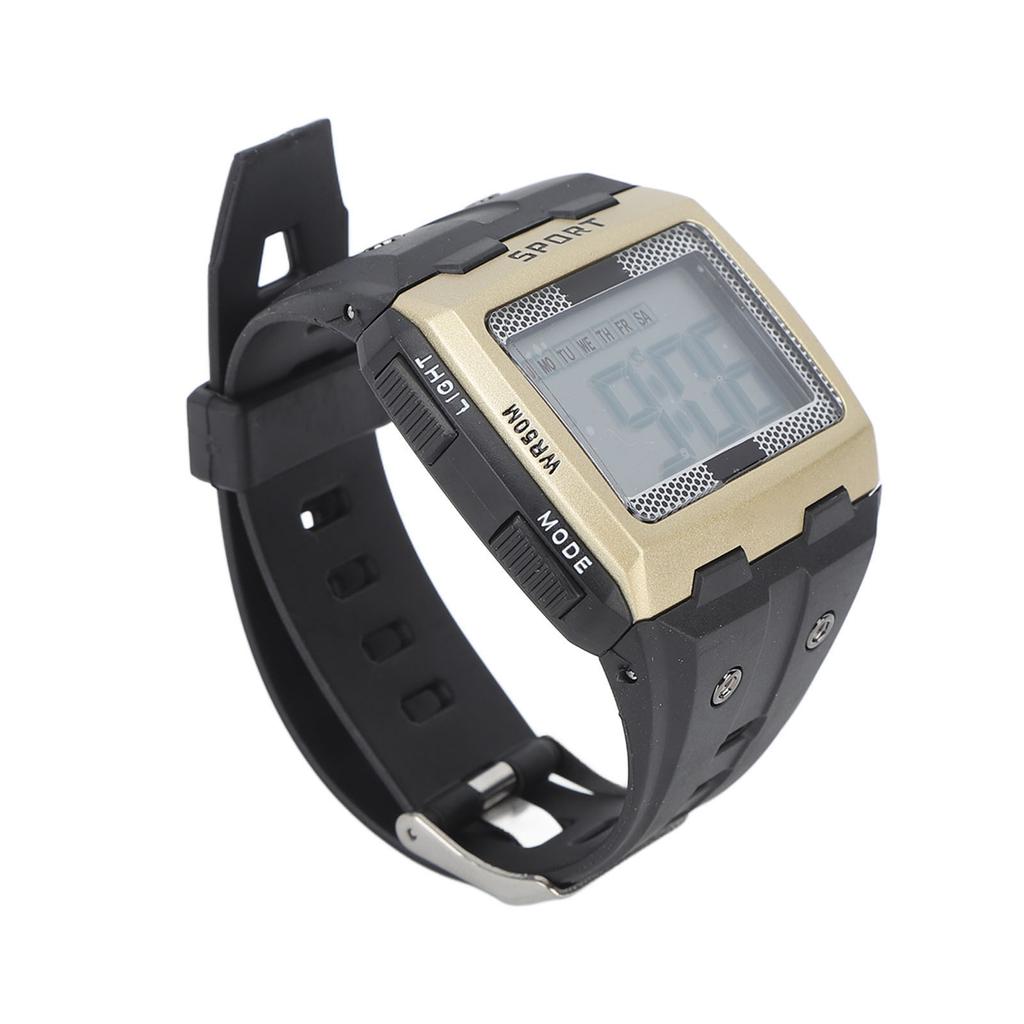 Men Sport Watch Waterproof Large Screen Portable Chronograph Watch for Outdoor Climbing Camping