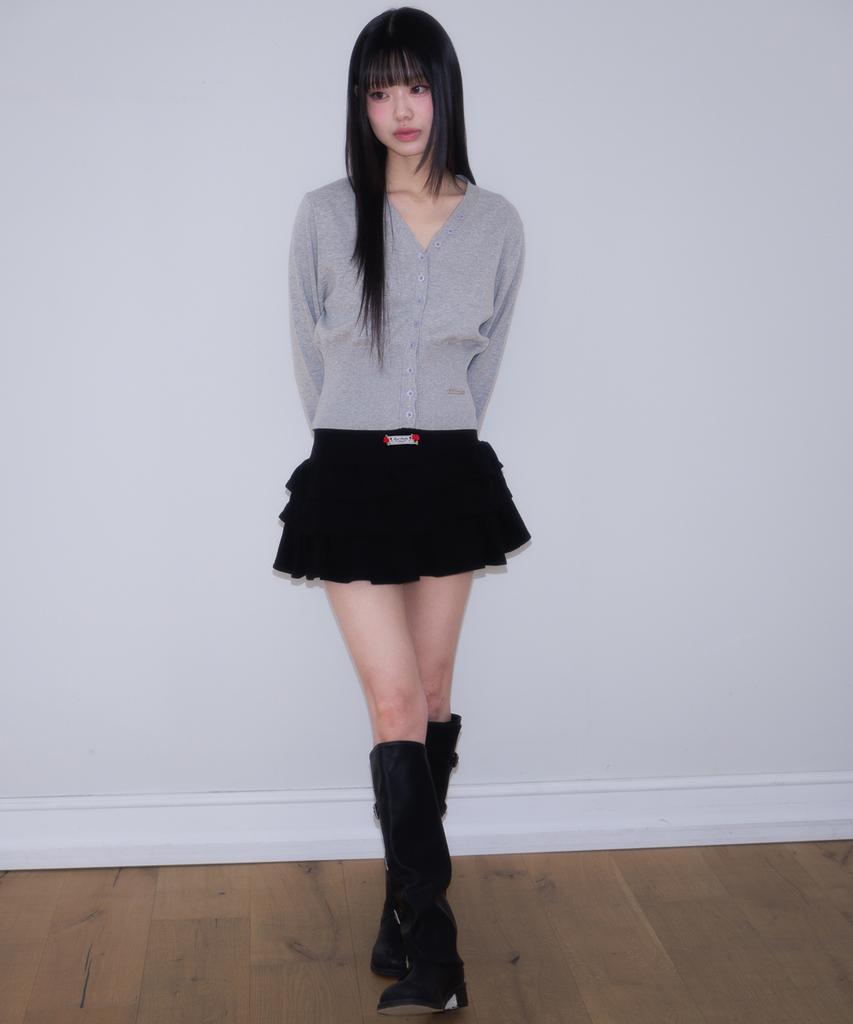 Rose Franz Rose Cancan Mini Skirt [Black]