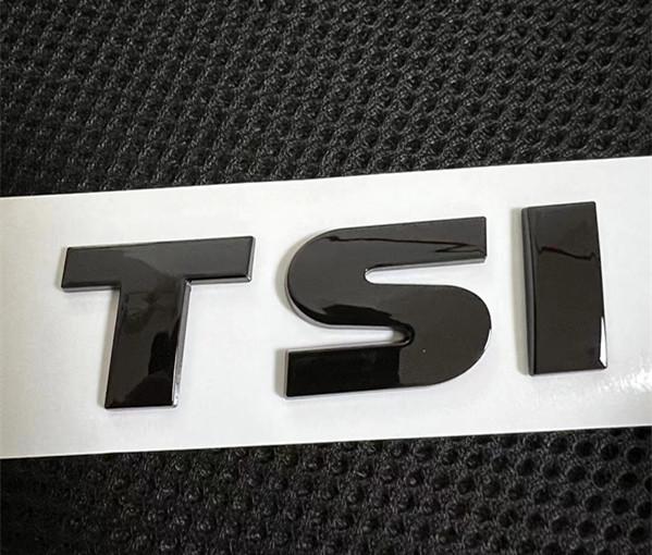 1pcs 3D ABS high quality V6 V8 TDI TSI car Letter BSDG Rear trunk Decals Emblem badge sticker Decal styling