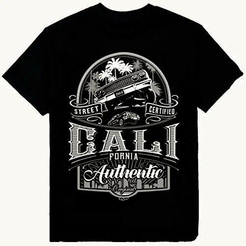 Low Rider Street Certified California Mens Heavyweight T-Shirt Print On Shaka We S