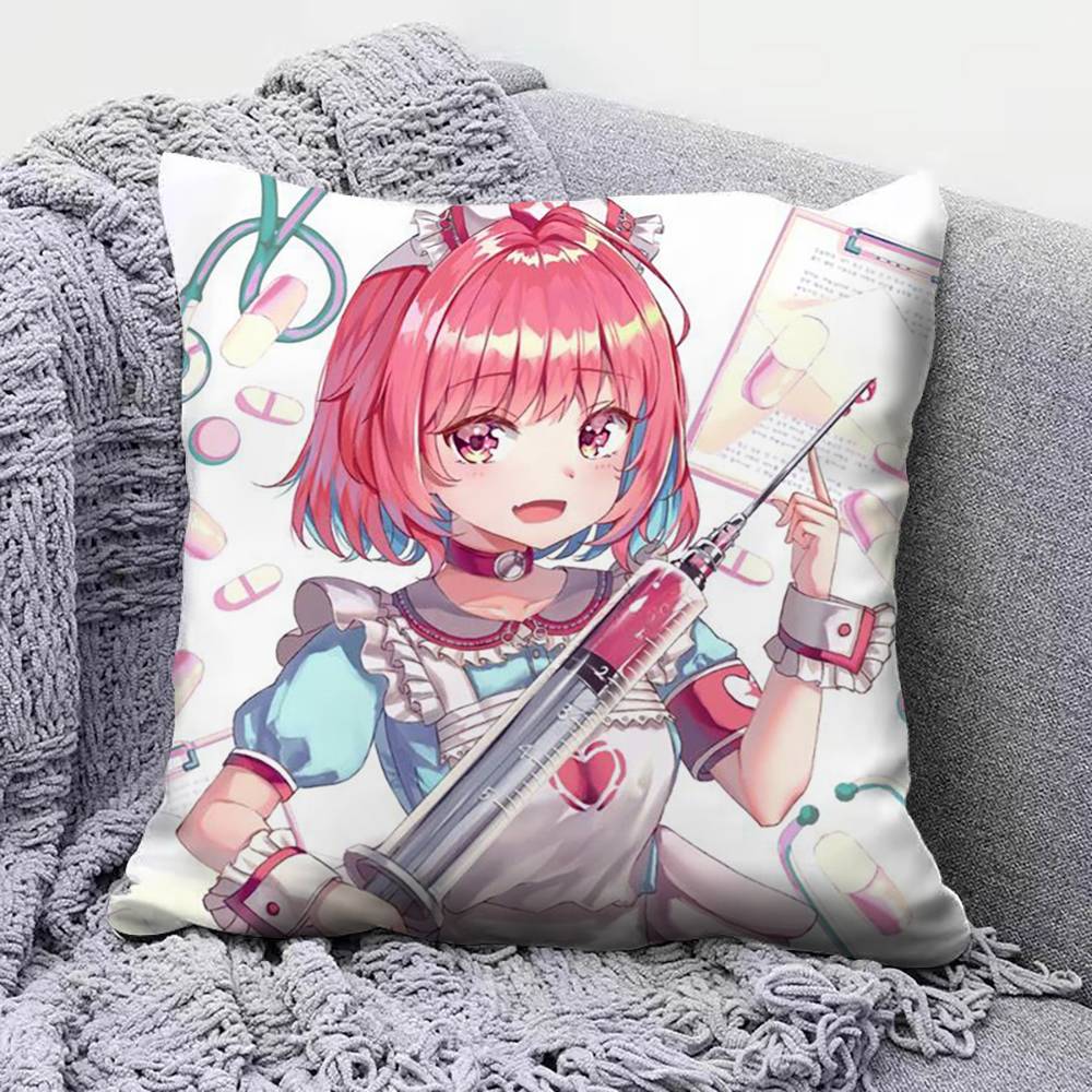 Yumemi Riamu Anime Girl Home Sofa Cushion Covers and Aecorative Custom Pillow Covers