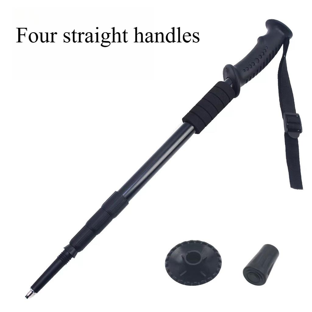 Outdoor Aluminum Alloy Telescopic Hiking Stick Professional Hiking and Walking Stick Travel Cane Equipment