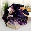 1pc Mystic Moonlit Starry Sky Umbrella Automatic Opening/Closing Umbrella with Foldable Design, Iron Frame for Outdoor Use, Perfect Festival Gift